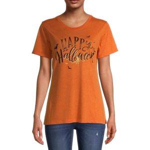 (Sml) Women's Happy Halloween Tshirt